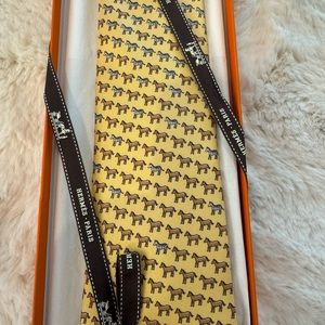 Hermes silk tie